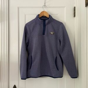 L.L. Bean Airlight Knit Pullover in larkspur, size large